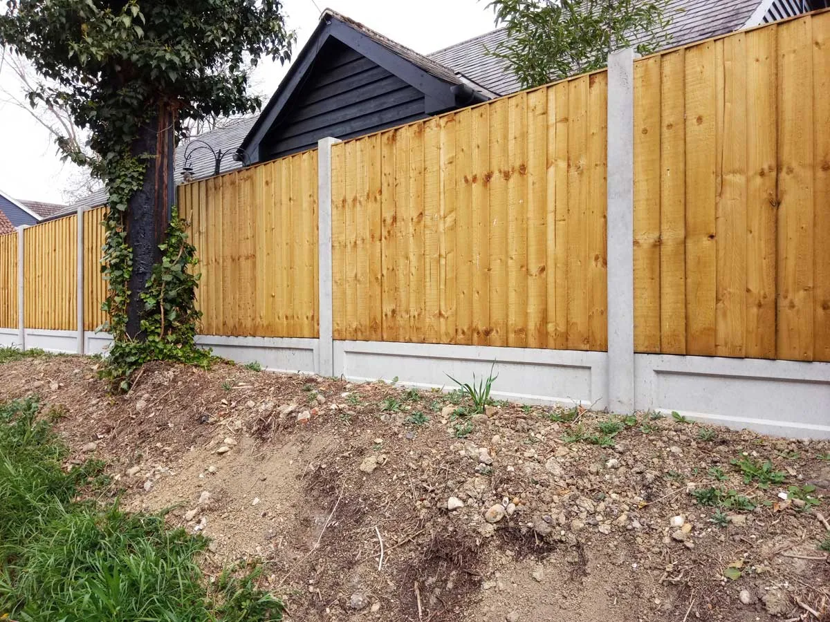 Garden fencing installed in Wiltshire